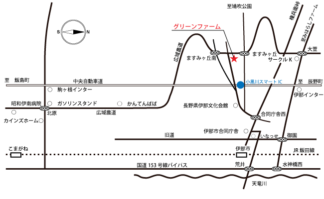 グリーンファーム 地図